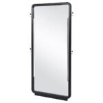 LEANDRO 76-INCH FULL LENGTH FLOOR MIRROR BURNISHED BLACK - Image 4