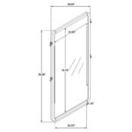 LEANDRO 76-INCH FULL LENGTH FLOOR MIRROR BURNISHED BLACK - Image 8