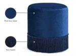 Teddy Velvet Upholstered Stool - Image 4