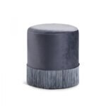 Teddy Velvet Upholstered Stool