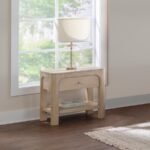 SOLANO 1-DRAWER NIGHTSTAND BEDSIDE TABLE WEATHERED MANGO - Image 2