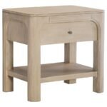 SOLANO 1-DRAWER NIGHTSTAND BEDSIDE TABLE WEATHERED MANGO