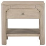 SOLANO 1-DRAWER NIGHTSTAND BEDSIDE TABLE WEATHERED MANGO - Image 3