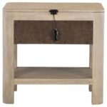 SOLANO 1-DRAWER NIGHTSTAND BEDSIDE TABLE WEATHERED MANGO - Image 7
