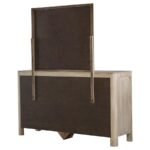 SOLANO 9-DRAWER BEDROOM DRESSER WITH MIRROR WEATHERED MANGO - Image 8