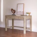 SOLANO 2-DRAWER MAKEUP TABLE VANITY DESK WEATHERED MANGO - Image 2