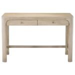 SOLANO 2-DRAWER MAKEUP TABLE VANITY DESK WEATHERED MANGO - Image 3