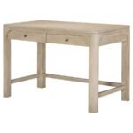 SOLANO 2-DRAWER MAKEUP TABLE VANITY DESK WEATHERED MANGO - Image 4