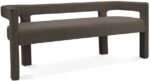 Athena Boucle Fabric Upholstered Bench