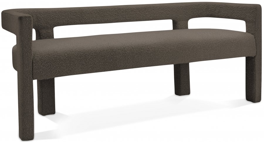 22256.jpg Athena Boucle Fabric Upholstered Bench - Image 1