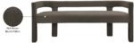 Athena Boucle Fabric Upholstered Bench - Image 9