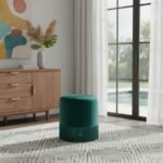 Teddy Velvet Upholstered Stool - Image 2