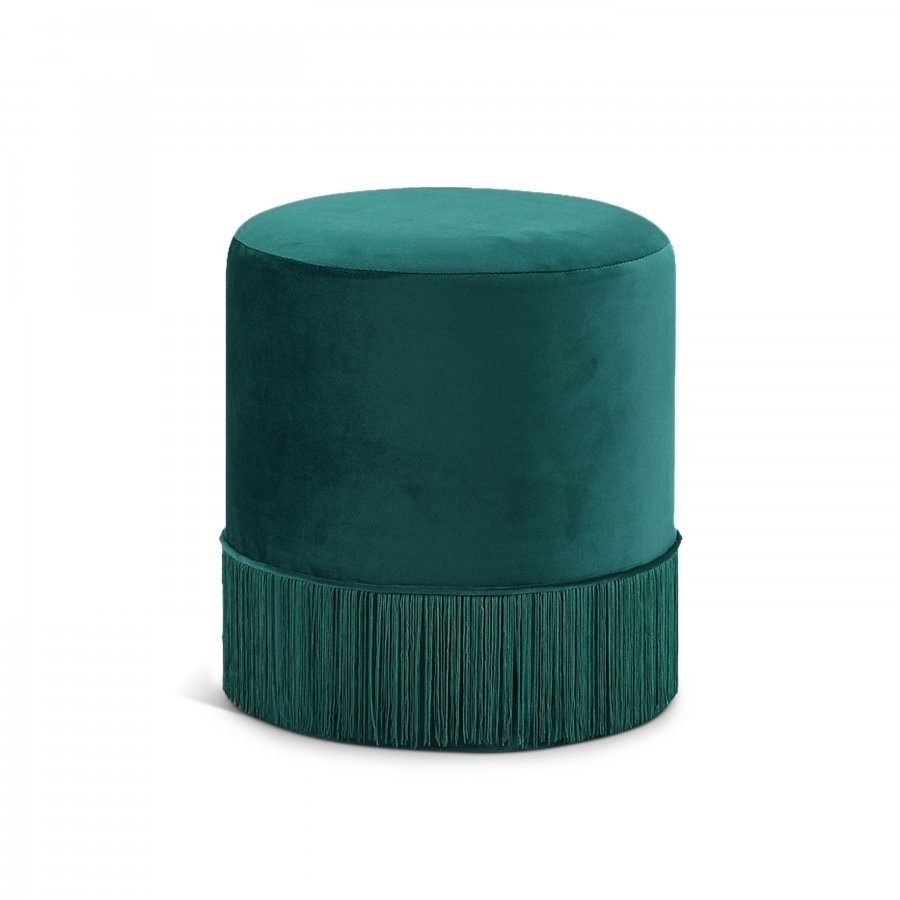 2226.jpg Teddy Velvet Upholstered Stool - Image 1