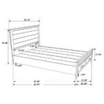 WOODMONT 5-PIECE QUEEN BEDROOM SET RUSTIC GOLDEN BROWN - Image 14