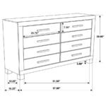 WOODMONT 5-PIECE QUEEN BEDROOM SET RUSTIC GOLDEN BROWN - Image 16