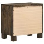 WOODMONT 2-DRAWER NIGHTSTAND RUSTIC GOLDEN BROWN - Image 6