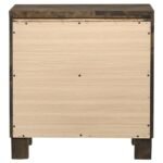 WOODMONT 2-DRAWER NIGHTSTAND RUSTIC GOLDEN BROWN - Image 7