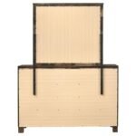 WOODMONT 8-DRAWER DRESSER WITH MIRROR RUSTIC GOLDEN BROWN - Image 7