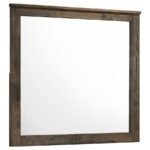 WOODMONT DRESSER MIRROR RUSTIC GOLDEN BROWN