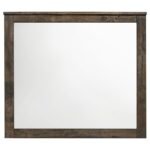 WOODMONT DRESSER MIRROR RUSTIC GOLDEN BROWN - Image 3