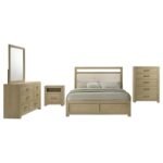 HENDRICKS DRESSER MIRROR LIGHT OAK