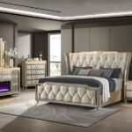 LORIENT 5-PIECE QUEEN BEDROOM SET IVORY AND CAMEL