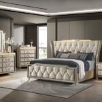 LORIENT 5-PIECE QUEEN BEDROOM SET IVORY AND CAMEL