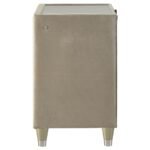 LORIENT 2-DRAWER LED NIGHTSTAND WITH USB IVORY AND CAMEL - Image 5