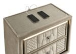 LORIENT 2-DRAWER LED NIGHTSTAND WITH USB IVORY AND CAMEL - Image 11