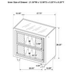 LORIENT 2-DRAWER LED NIGHTSTAND WITH USB IVORY AND CAMEL - Image 16