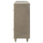 LORIENT 8-DRAWER LED BEDROOM FLAME BOX DRESSER IVORY CAMEL - Image 5