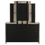 LORIENT 8-DRAWER LED DRESSER WITH MIRROR IVORY AND CAMEL - Image 7