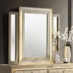 LORIENT LED DRESSER MIRROR IVORY AND CAMEL - Image 2