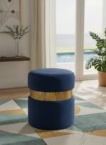 Hailey Velvet Upholstered Stool - Image 2