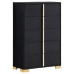 MARCELINE 5-PIECE QUEEN BEDROOM SET BLACK - Image 11