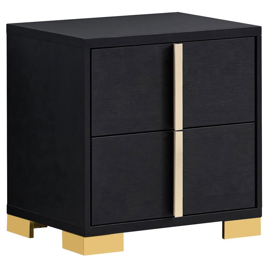 222832_02x900.jpg MARCELINE 2-DRAWER NIGHTSTAND BLACK - Image 1