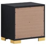 MARCELINE 2-DRAWER NIGHTSTAND BLACK - Image 6