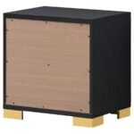 MARCELINE 2-DRAWER NIGHTSTAND BLACK - Image 8