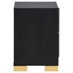 MARCELINE 2-DRAWER NIGHTSTAND BLACK - Image 9