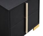 MARCELINE 2-DRAWER NIGHTSTAND BLACK - Image 10