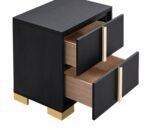 MARCELINE 2-DRAWER NIGHTSTAND BLACK - Image 11
