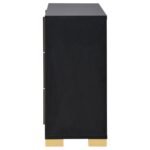 MARCELINE 6-DRAWER DRESSER BLACK - Image 5