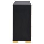 MARCELINE 6-DRAWER DRESSER BLACK - Image 9