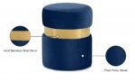 Hailey Velvet Upholstered Stool - Image 4