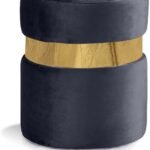 Hailey Velvet Upholstered Stool