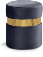 Hailey Velvet Upholstered Stool