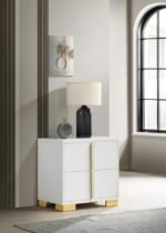 MARCELINE 2-DRAWER NIGHTSTAND WHITE - Image 2