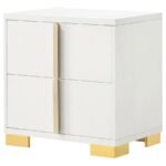 MARCELINE 2-DRAWER NIGHTSTAND WHITE - Image 4