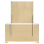 MARCELINE 6-DRAWER DRESSER WITH MIRROR WHITE - Image 7