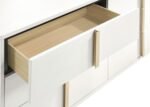 MARCELINE 6-DRAWER DRESSER WITH MIRROR WHITE - Image 10